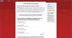 Desktop Screenshot of andreabocellihouston.com